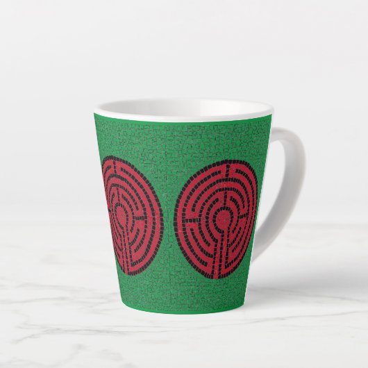 LABYRINTH IX Latte Tasse (Rechte Ecke)
