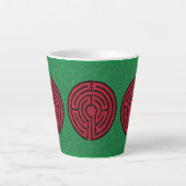 LABYRINTH IX Latte Tasse (Vorderseite)