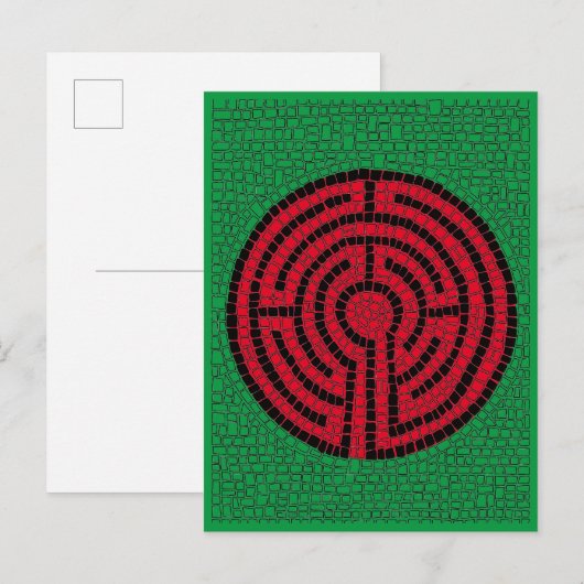 LABYRINTH IX Postkarte (Vorne/Hinten)