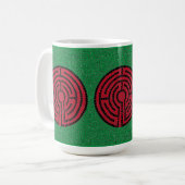 LABYRINTH IX Tallweiße Tasse (Vorderseite Links)