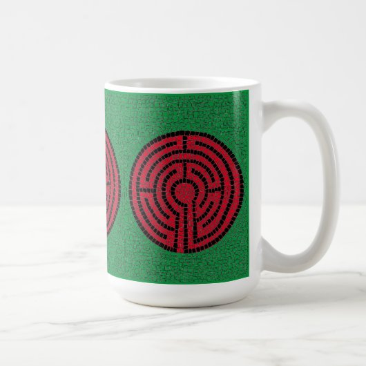 LABYRINTH IX Tallweiße Tasse (Rechts)
