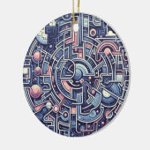 Labyrinth Keramik Ornament (Links)