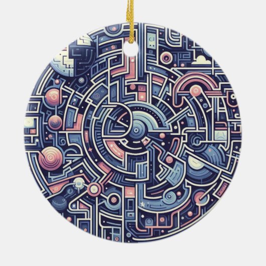 Labyrinth Keramik Ornament (Hinten)