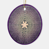 Labyrinth Keramikornament (Links)