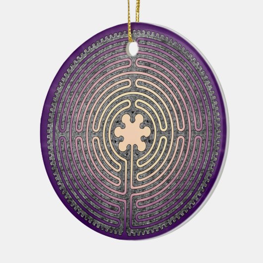 Labyrinth Keramikornament (Links)