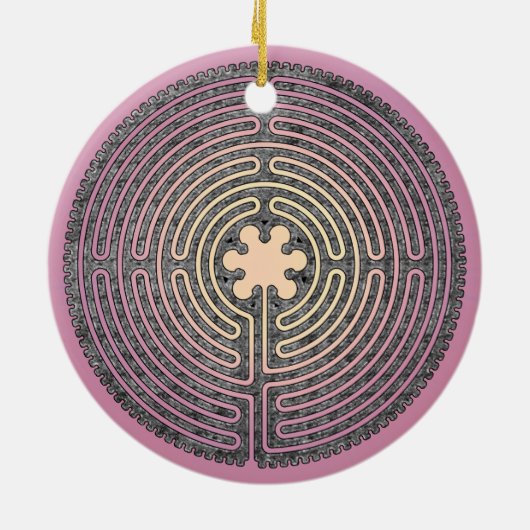 Labyrinth Keramikornament (Hinten)