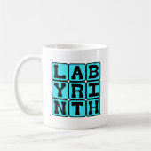 Labyrinth, kompliziertes Maze Kaffeetasse (Links)