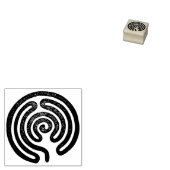 Labyrinth / Labyrinth - antikes Metall + Ihr Backg Gummistempel (Stempel)