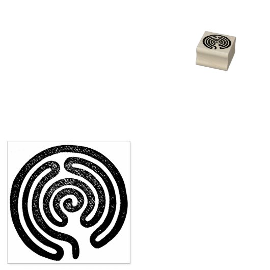 Labyrinth / Labyrinth - antikes Metall + Ihr Backg Gummistempel (Stempel)