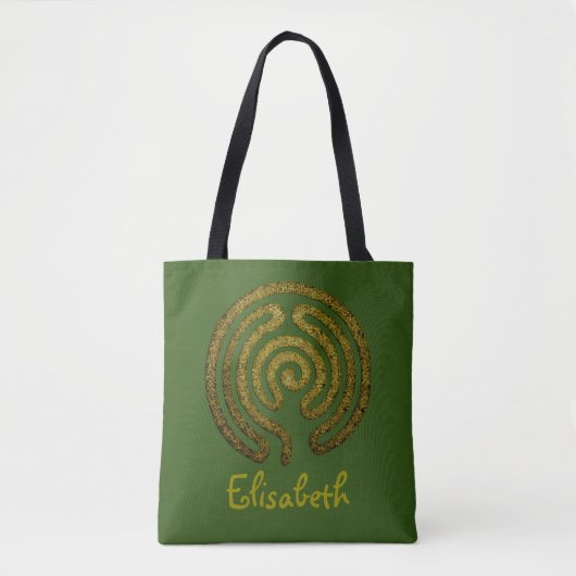 Labyrinth / Labyrinth - antikes Metall + Ihr Backg Tasche (Vorderseite)