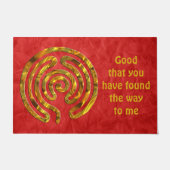 Labyrinth / Labyrinth - GOLD + Ihr Backgr. Ideen Fußmatte (Vorderseite)