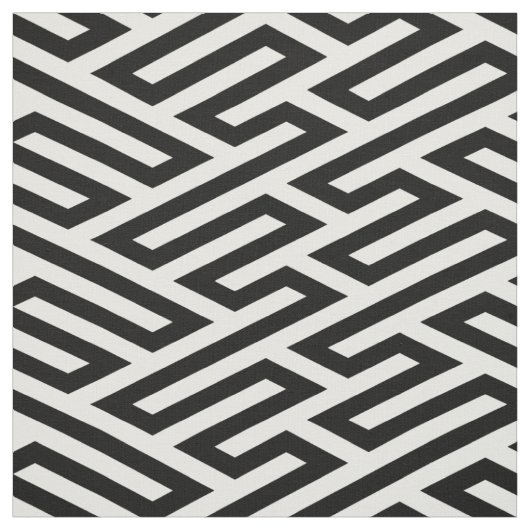 Labyrinth Maze Geometrie Stoff (Muster)