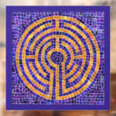 LABYRINTH MOSAIC 12x12 Window Cling - Lila Fensteraufkleber (Blatt 2)