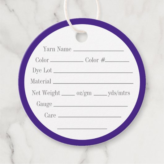 LABYRINTH MOSAIC 2" Rundgarntags Geschenkanhänger (Vorderseite)