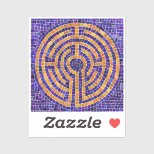 LABYRINTH MOSAIC 2x2 Vinyl Sticker