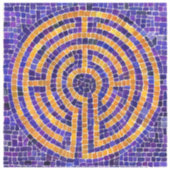 LABYRINTH MOSAIC 2x2 Vinyl Sticker (Vorderseite)