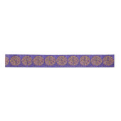 LABYRINTH MOSAIC 3" Wide Satin Ribbon Satinband (Vorderseite)