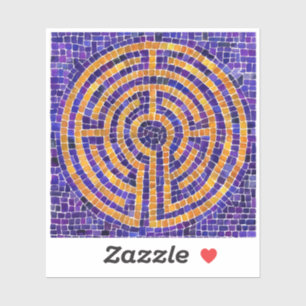 LABYRINTH MOSAIC 3x3 Vinyl Sticker