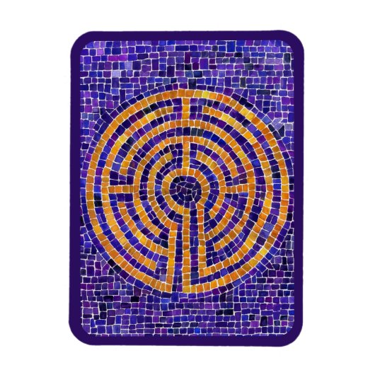 LABYRINTH MOSAIC 3x4 Flexible Magnet - Lila (Vertikal)