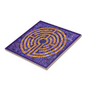 LABYRINTH MOSAIC 4.25x4.25 Keramik Tile - Lila Fliese (Seite)