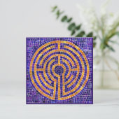 LABYRINTH MOSAIC 5,25" Square Flat Card Karte (Stehend Vorderseite)