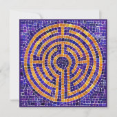 LABYRINTH MOSAIC 5,25" Square Flat Card Karte (Vorderseite)