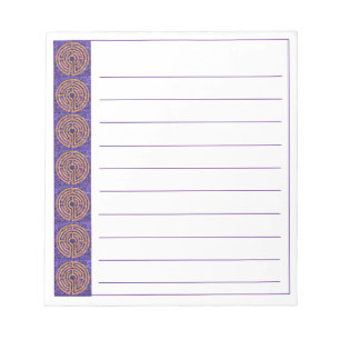 LABYRINTH MOSAIC 5.5x6 Notepad + Linien Notizblock