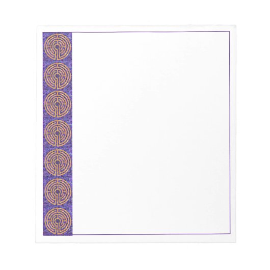LABYRINTH MOSAIC 5.5x6 Notepad Notizblock (Vorderseite)