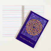LABYRINTH MOSAIC 5.5x8.5 SpiralNotebook Notizblock (Innen)