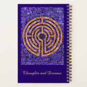 LABYRINTH MOSAIC 5.5x8.5 SpiralNotebook Notizblock (Rückseite)
