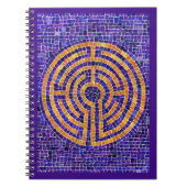 LABYRINTH MOSAIC 6.5x8.75 Spiral-Notebook Notizblock (Vorderseite)