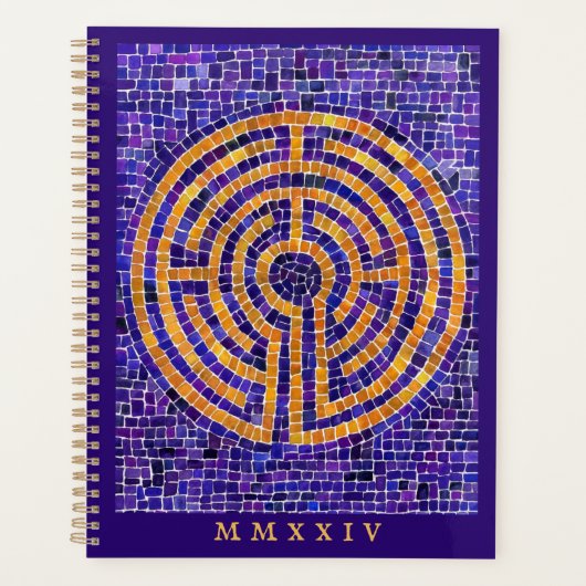 LABYRINTH MOSAIC 8.5x11 Planner + Text Planer (Vorderseite)