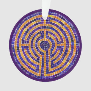 LABYRINTH MOSAIC-Akrylkreissornament Ornament