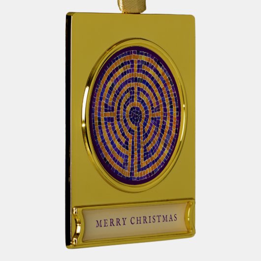 LABYRINTH MOSAIC Banner Ornament (Rechts)