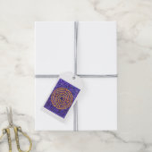 LABYRINTH MOSAIC Gift Tags - Weiß Geschenkanhänger (Mit Garn)