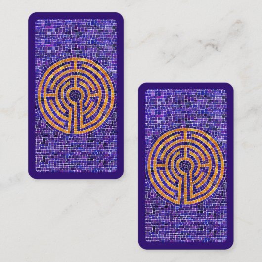 LABYRINTH MOSAIC Lesezeichen - 3,5 x 2 Karte (Vorne/Hinten)