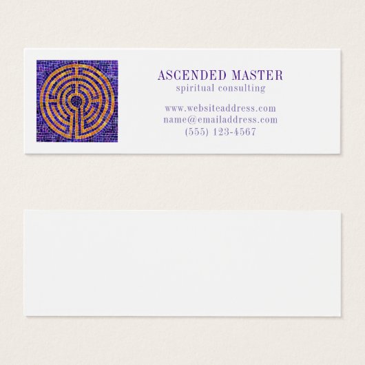 LABYRINTH MOSAIC Mini Business Card (Vorne & Hinten)