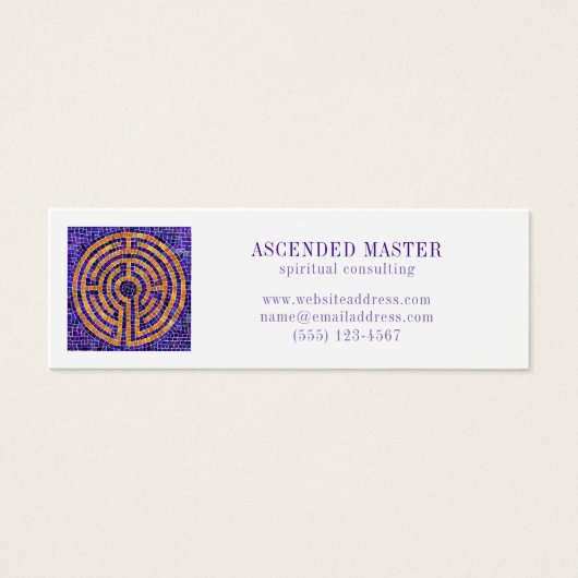 LABYRINTH MOSAIC Mini Business Card (Vorderseite)