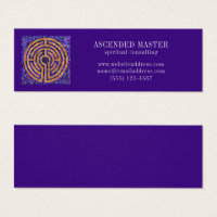LABYRINTH MOSAIC Mini Business Card - Lila