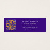 LABYRINTH MOSAIC Mini Business Card - Lila (Vorderseite)