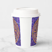 LABYRINTH MOSAIC Paper Cups - White Pappbecher (Links)