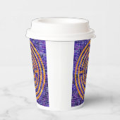 LABYRINTH MOSAIC Paper Cups - White Pappbecher (Rechts)
