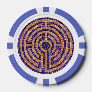LABYRINTH MOSAIC Poker Chips
