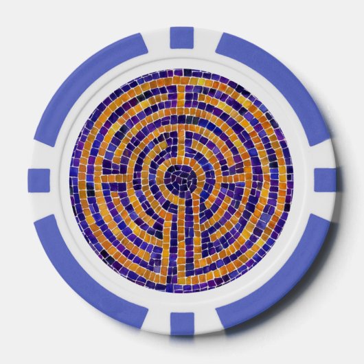 LABYRINTH MOSAIC Poker Chips (Vorderseite)