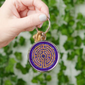 LABYRINTH MOSAIC Premium Round Schlüsselanhänger (Hand)