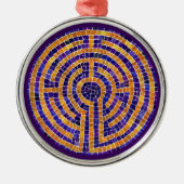 LABYRINTH MOSAIC Premium Runde Ornamente (Vorne)