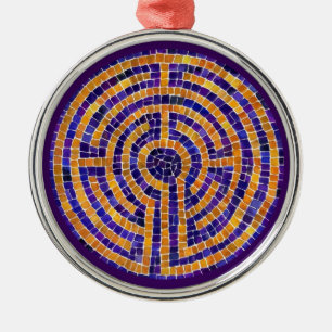 LABYRINTH MOSAIC Premium Runde Ornamente