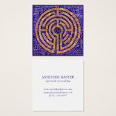 LABYRINTH MOSAIC Square Business Card (Vorne & Hinten)