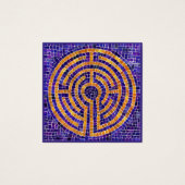 LABYRINTH MOSAIC Square Business Card (Vorderseite)