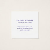 LABYRINTH MOSAIC Square Business Card (Rückseite)